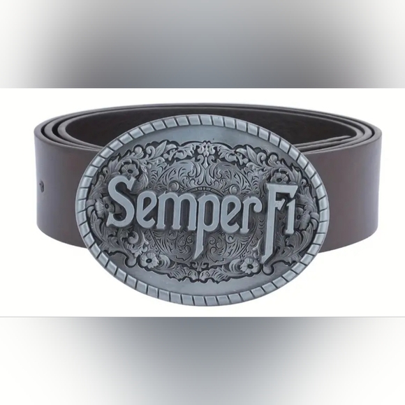 New USMC Marine Corps Semper fi Belt Buckle Choose color - Picture 4 of 6